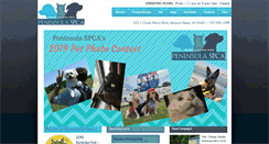 Desktop Screenshot of peninsulaspca.org