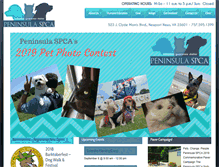 Tablet Screenshot of peninsulaspca.org